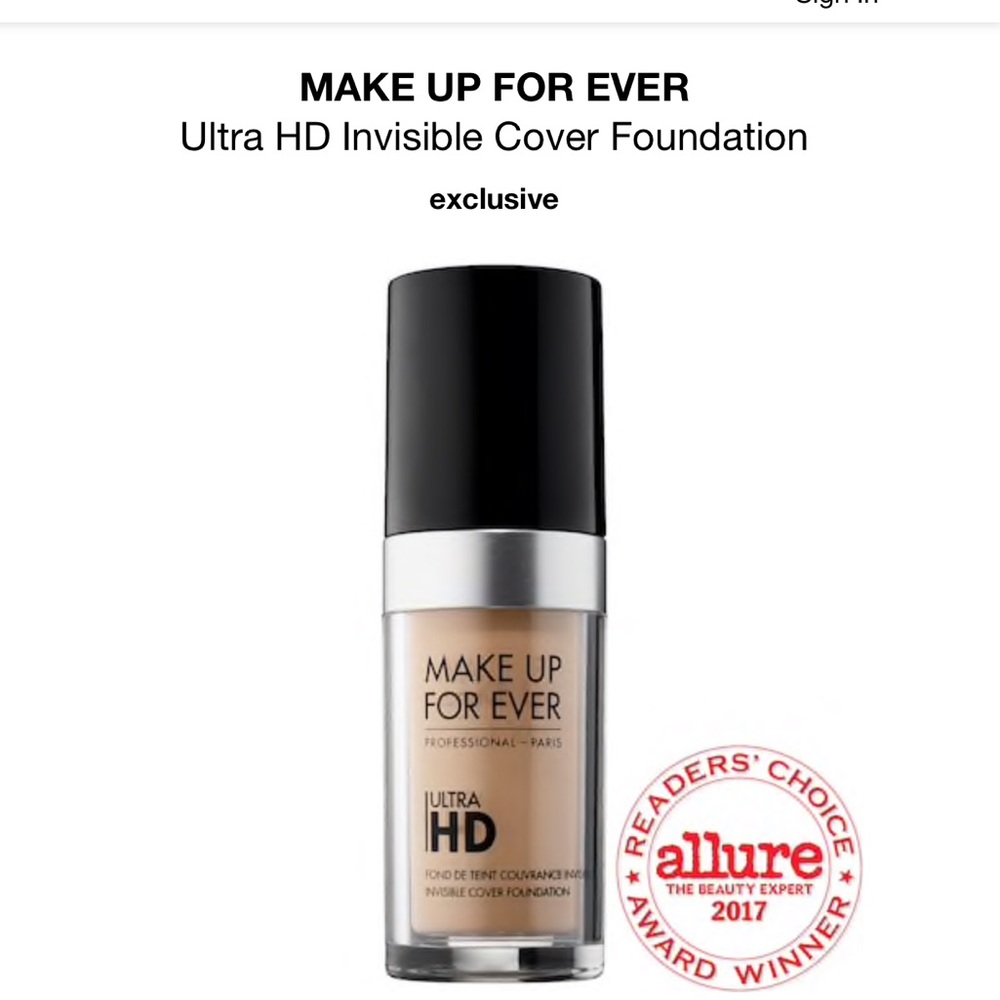 MAKE UP FOR EVER Ultra HD Foundation